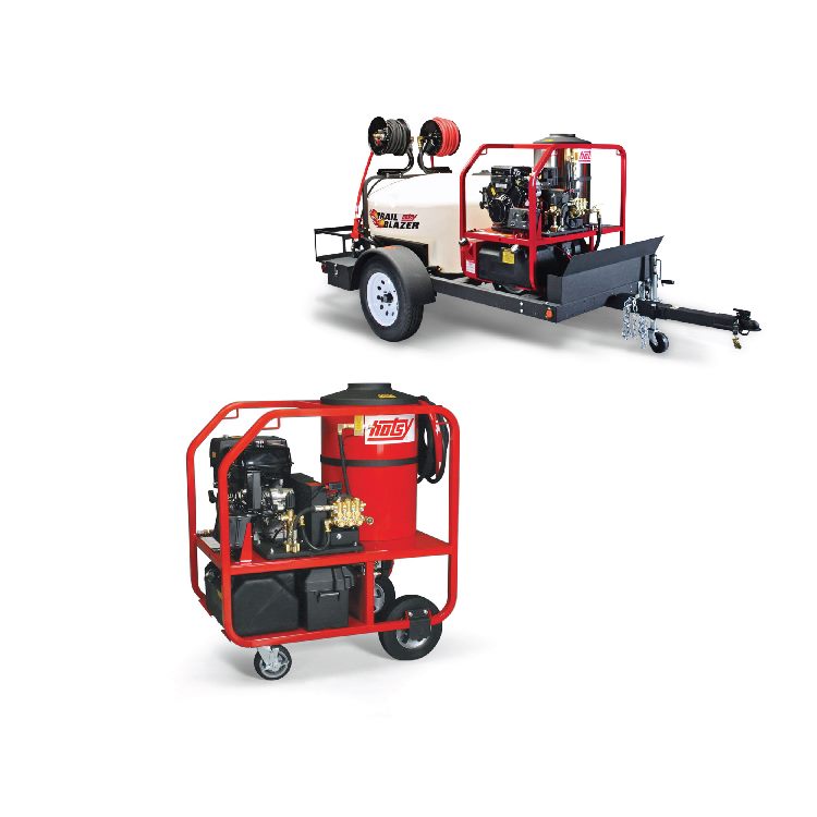 Hotsy trailer and hot water pressure washer service